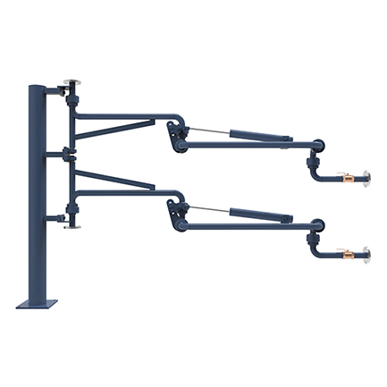 液氯鶴管的配置及特點(diǎn)(圖1) 密閉式頂部裝卸鶴管AL1512